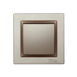 Выключатель одинарный Luxel JAZZ (9202) Терракотовый