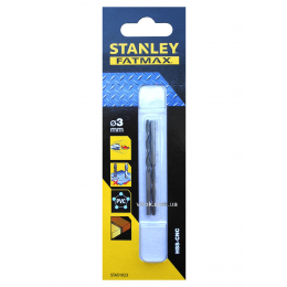 Свердло швидкісне по металу, дереву, пластику STANLEY 3 мм