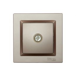 озетка телевизионная Luxel JAZZ (9209) Терракотовая