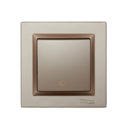 Выключатель проходной Luxel JAZZ (9215) Терракотовый