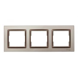 Рамка 3-я горизонтальная Luxel JAZZ (9223) Терракотовая