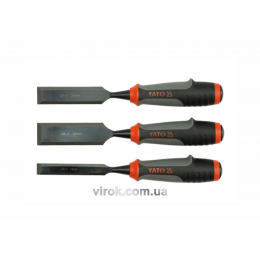 Набір стамесок YATO з полімерними ручками 16, 25, 32 мм 3 шт