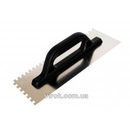 Терка з нержавіючої сталі VIROK 270 x 130 мм зуб 10 х 10 мм