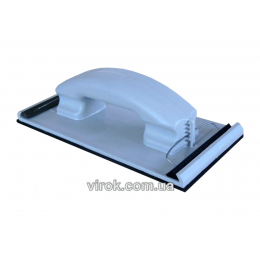 Терка пластикова VIROK 215 х 100 мм з затискачами для сітки