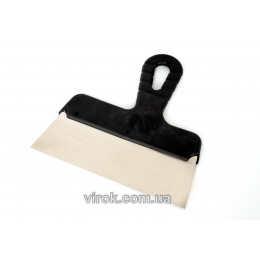 Шпатель малярний з нержавіючої сталі VIROK 250 мм з пластиковою ручкою
