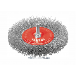Щітка-крацовка плоска YATO зі стержнем Ø100 мм