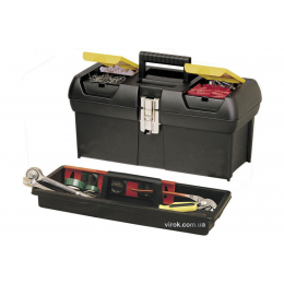 Ящик для інструментів пластиковий STANLEY 31.8 х 17.8 х 13 см з 2 органайзерами і лотком і металевими замками