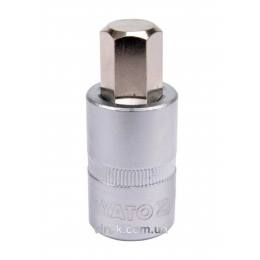Головка торцева з насадкою викрутковою HEX YATO 1/2