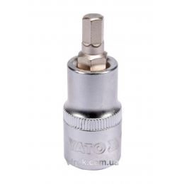 Головка торцева з насадкою викрутковою HEX YATO 1/2