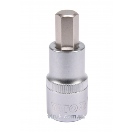 Головка торцева з насадкою викрутковою HEX YATO 1/2