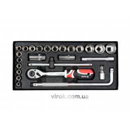 Набір головок торцевих YATO 1/2