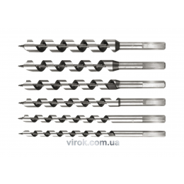 Набір спіральних свердл по дереву STHOR 10-20 мм 230 мм 6 шт