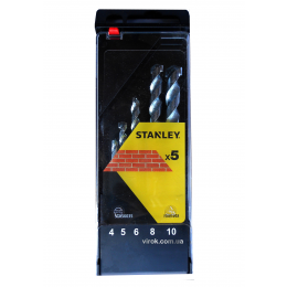 Набір cвердл по цеглі STANLEY 4-10 мм 5 шт
