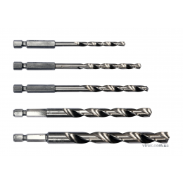 Набір свердл по металу з шестигранним хвостовиком 1/4