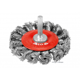 Щітка-крацовка YATO зі стержнем Ø75 мм