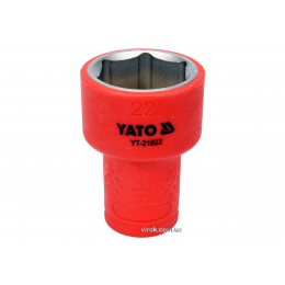 Головка торцева шестигранна діелектрична YATO 3/8