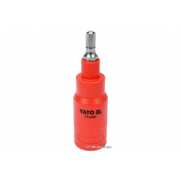 Головка торцева діелектрична з насадкою викрутковою HEX YATO 3/8