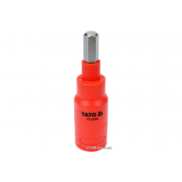 Головка торцева діелектрична з насадкою викрутковою HEX YATO 3/8