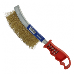 Щетка по металлу (латунная проволока пластиковая ручка) СТАНДАРТ BWPH0102