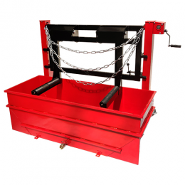 Тележка для транспортировки и установки + ванна для проверки герметичности грузовых колёс  (ХЗСО)  KWT4050