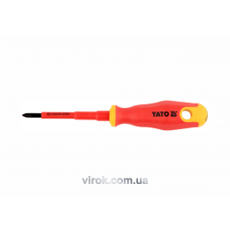 Викрутка діелектрична хрестова YATO PH1 x 80 мм VDE до 1000 В