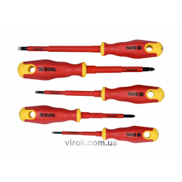 Набір викруток діелектричних YATO VDE до 1000 В 5 шт