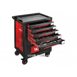 Шафа з інструментами на 4 колесах YATO 95.8 х 76.6 х 46.5 см з 7 шухлядами 165 шт