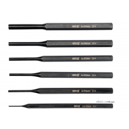Пробійники слюсарні YATO 1.5, 3, 4, 5, 6, 8 х 150 мм 6 шт