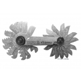 Різьбомір дюймовий 55° YATO 4-62 BSW 28 шаблонів