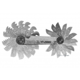 Різьбомір метричний 60° YATO 0.25 - 6 мм 24 шаблона