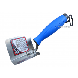 Кельма кутова внутрішня з нержавійки PROFI ТМ VIROK 80 х 60 мм двокомпонентна ручка