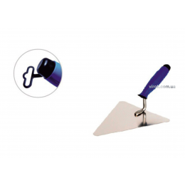 Кельма муляра трикутна з нержавійки PROFI ТМ VIROK 180 мм двокомпонентна ручка