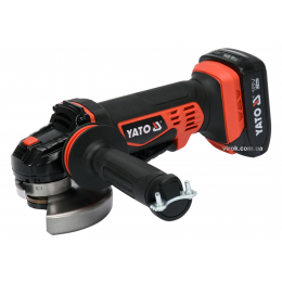 Шліфмашина кутова акумуляторна YATO Li-Ion 18 В 2 АГод