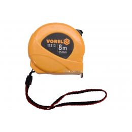 Рулетка сталева з нейлоновим покриттям VOREL 8 м х 25 мм