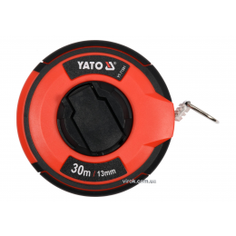 Рулетка сталева з нейлоновим покриттям YATO 30 м х 13 мм