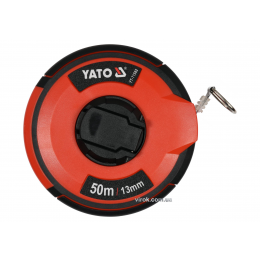 Рулетка сталева з нейлоновим покриттям YATO 50 м х 13 мм