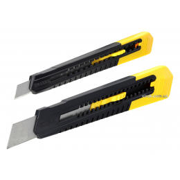 Ножі STANLEY з відломним лезом 9 і 18 мм 2 шт