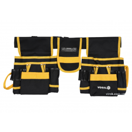 Пояс монтажника для інструментів VOREL 6 кишень з поліестеру