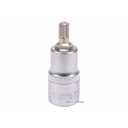 Головка торцева з насадкою викрутковою SPLINE YATO 1/2