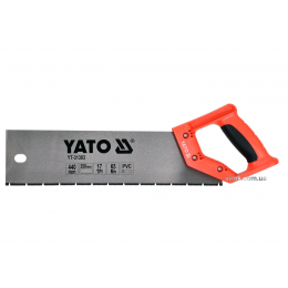 Ножівка по ПВХ і пластику YATO 440/350 мм 17TPI