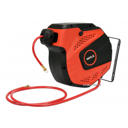 Шланг пневматичний YATO на котушці з автозмотуванням 6.5 мм 14 м