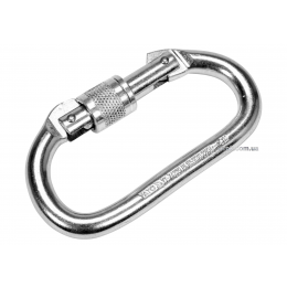 Карабін сталевий автозамикаючий YATO з зазором блокування 16 мм 115 х 55 мм