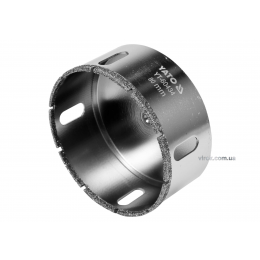 Свердло по гресу і кераміці YATO 80 мм при сухому і мокрому режимах