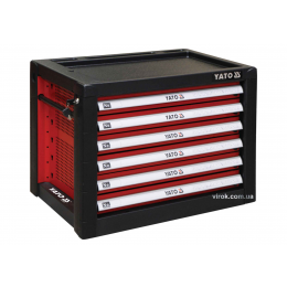 Шафа для інструментів YATO 690 x 465 x 535 мм з 6 шухлядами 533 х 397 х 55 мм