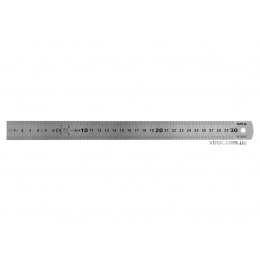 Лінійка з нержавіючої сталі YATO 300 x 19 мм