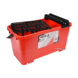 Відро пластикове з валами і решіткою для плиточних робіт YATO 22 л