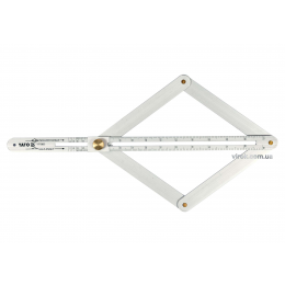 Кутомір алюмінієвий на шарнірах YATO зовнішній/внутрішній діапазони- 10-170°/5-85° 380 мм