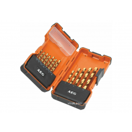 Набір свердл по металу AEG Power 2-10 мм HSS-G TIN DIN338 19 шт в футлярі (4932352245)