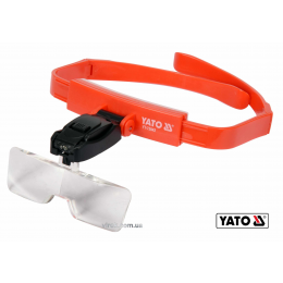 Лінза на голову з підсвіткою YATO 2 LED 5 шт з кратністю 1х, 1.5х, 2х, 2.5х, 3.5х