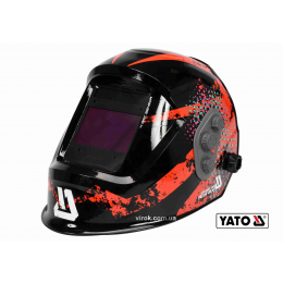 Маска зварювальника з автозатемнювальним світлофільтром YATO 100 х 60 мм